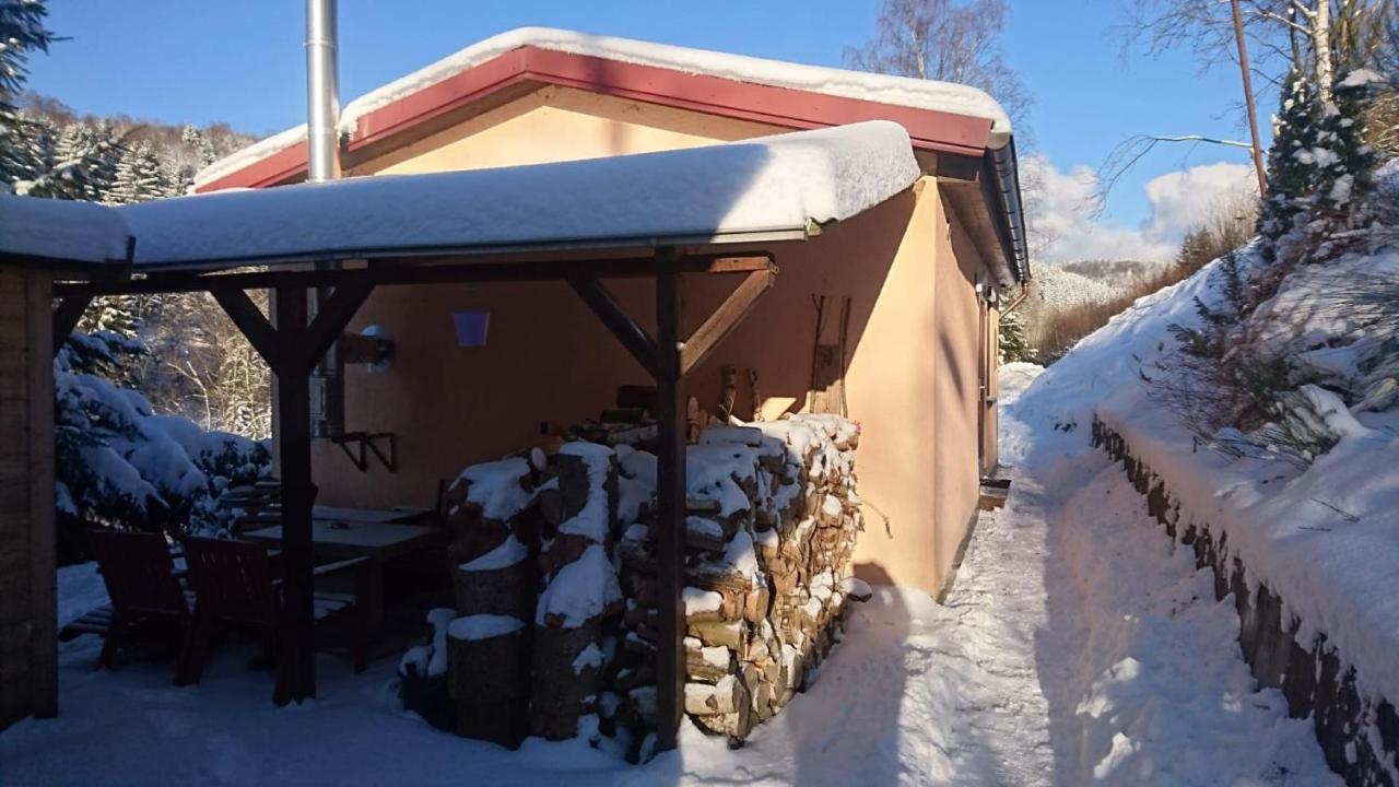 Ruhiges Ferienhaus Am Waldrand Mit Sauna Und Kamin - Hellaberg II Langenbach  Extérieur photo